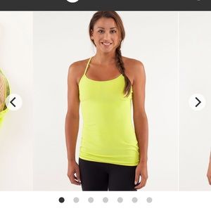 Lululemon Power Y Tank Split Pea